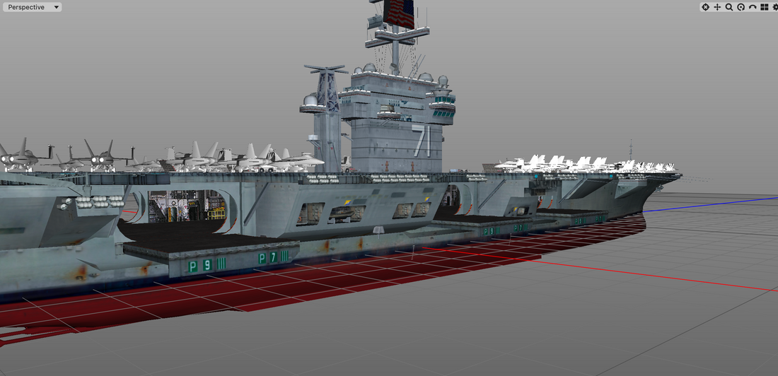 Work in progress of the GS4 aircraft carrier - CVN71 - USS Theodore Roosevelt